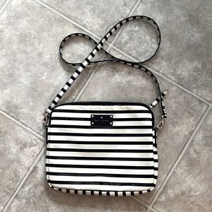 Kate Spade b/w striped bag